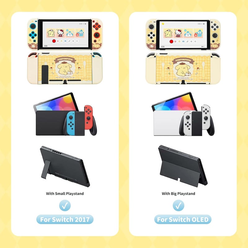 Kuitmor Protective Shell for Switch,Kawaii Cartoon Case for Switch,Anti-Scratch and Shock-Absorption Design Cover Skin - Dog - Image 2